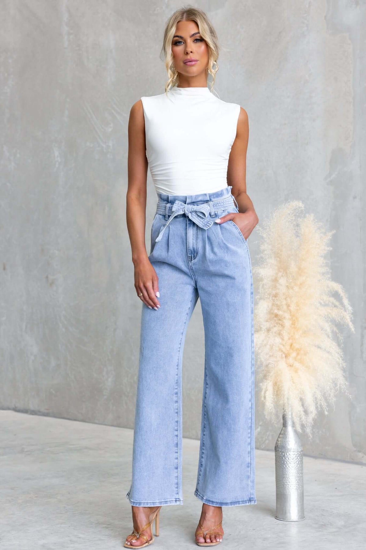 Noeline Paper Bag Jeans