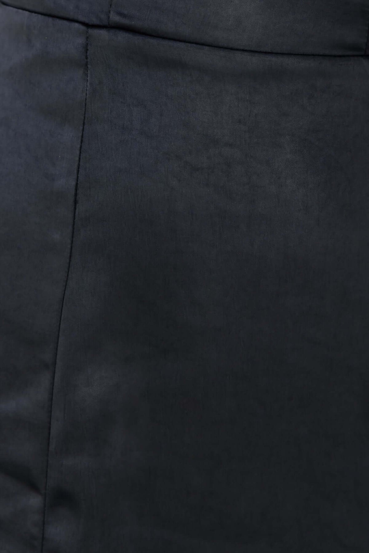 Close-up of the satin fabric texture from the Sonnet Maxi Dress by Amaroso Bridal, showcasing its sleek finish.