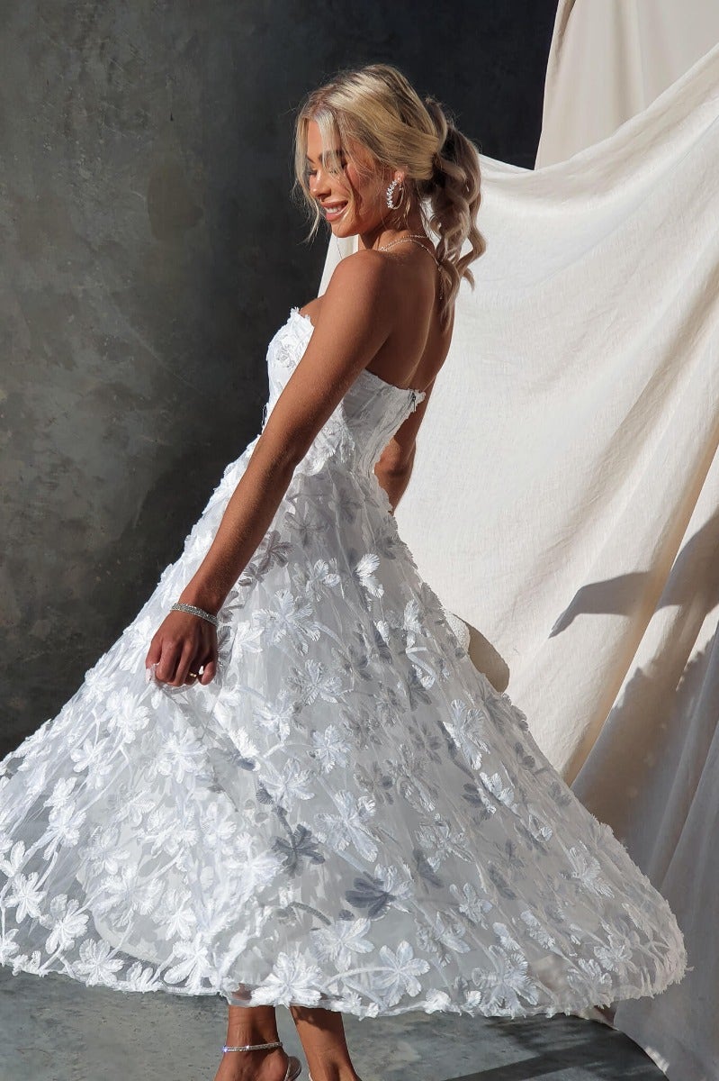 midi dress with tulle underskirt Zurie Midi Dress – Amaroso Boutique
