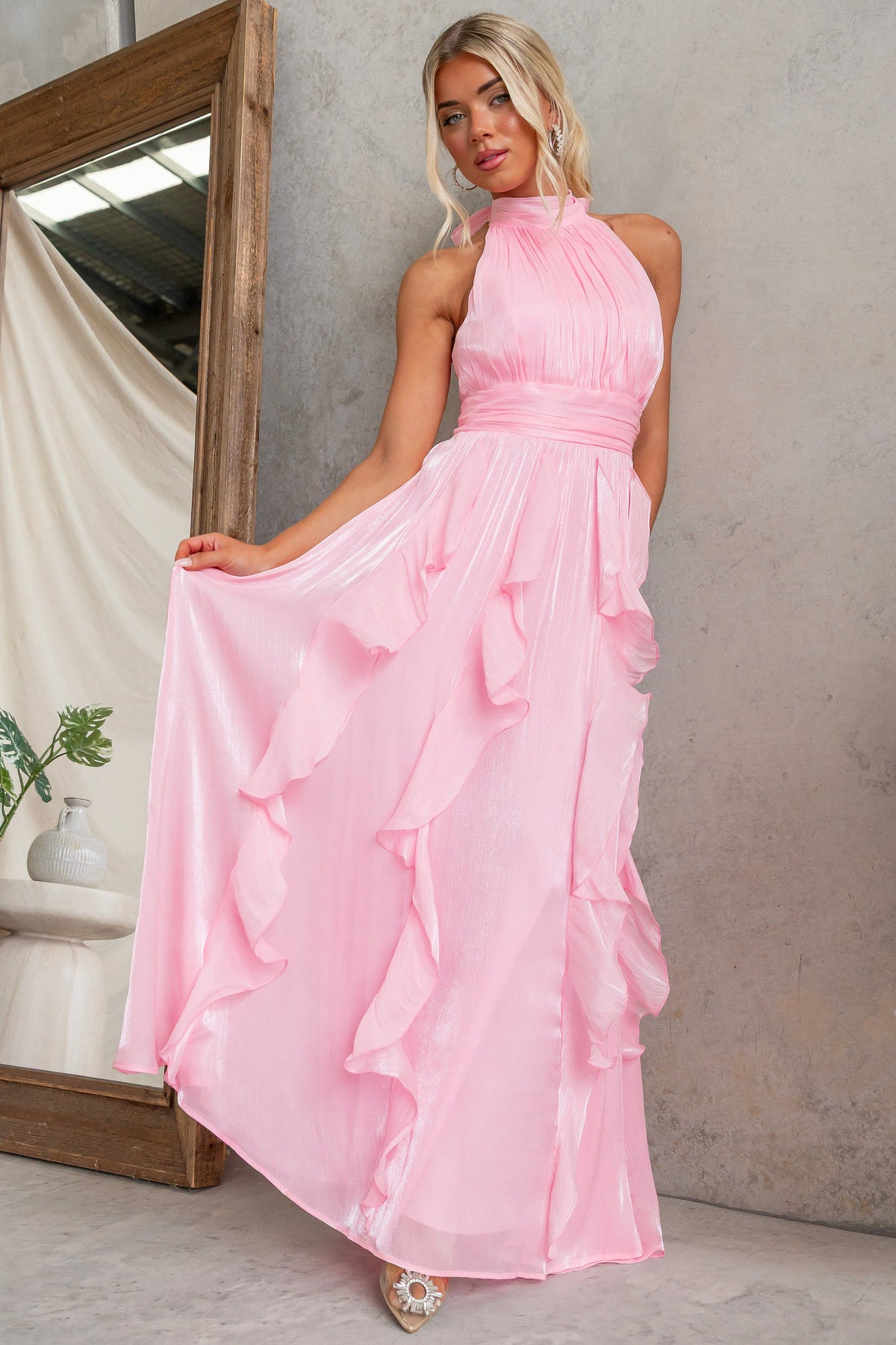 Coral Kiss Maxi Dress