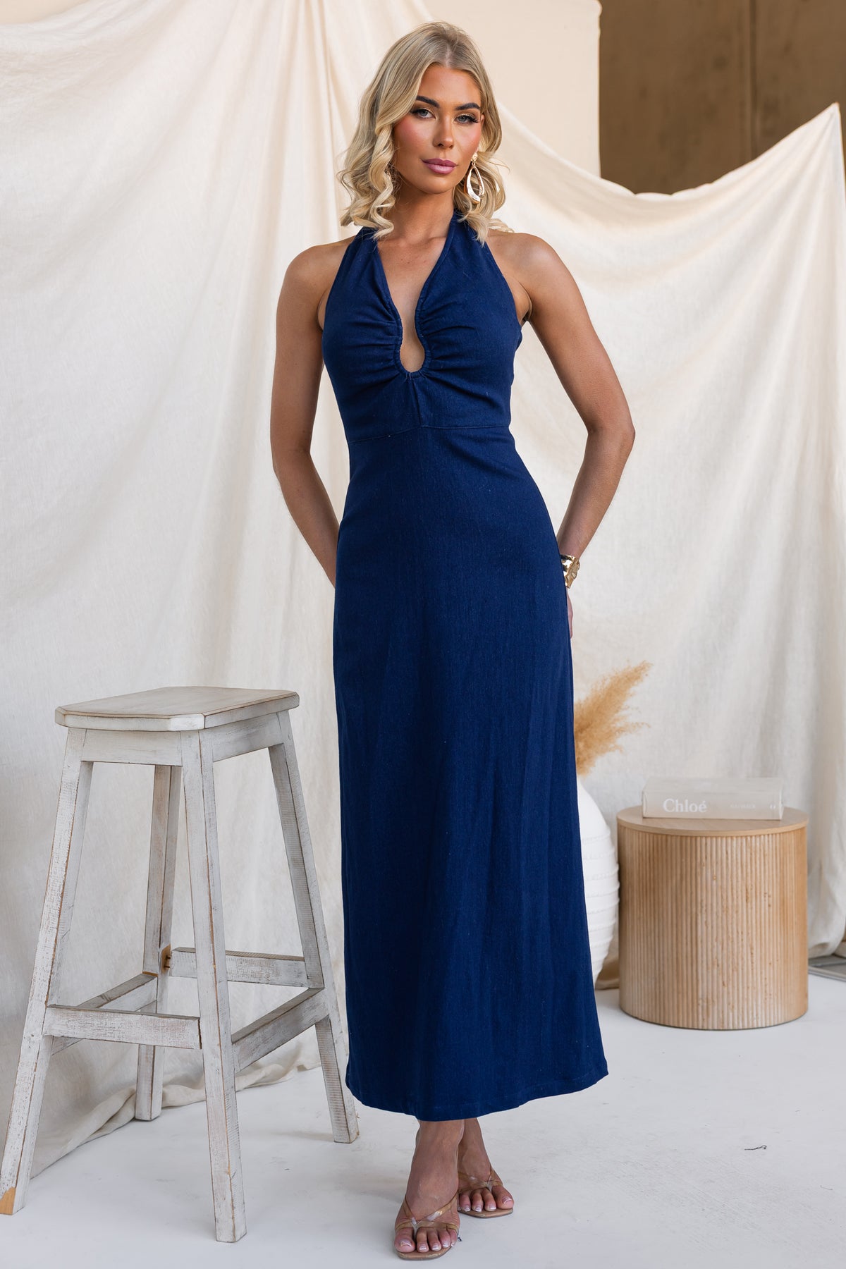 Riot Denim Maxi Dress