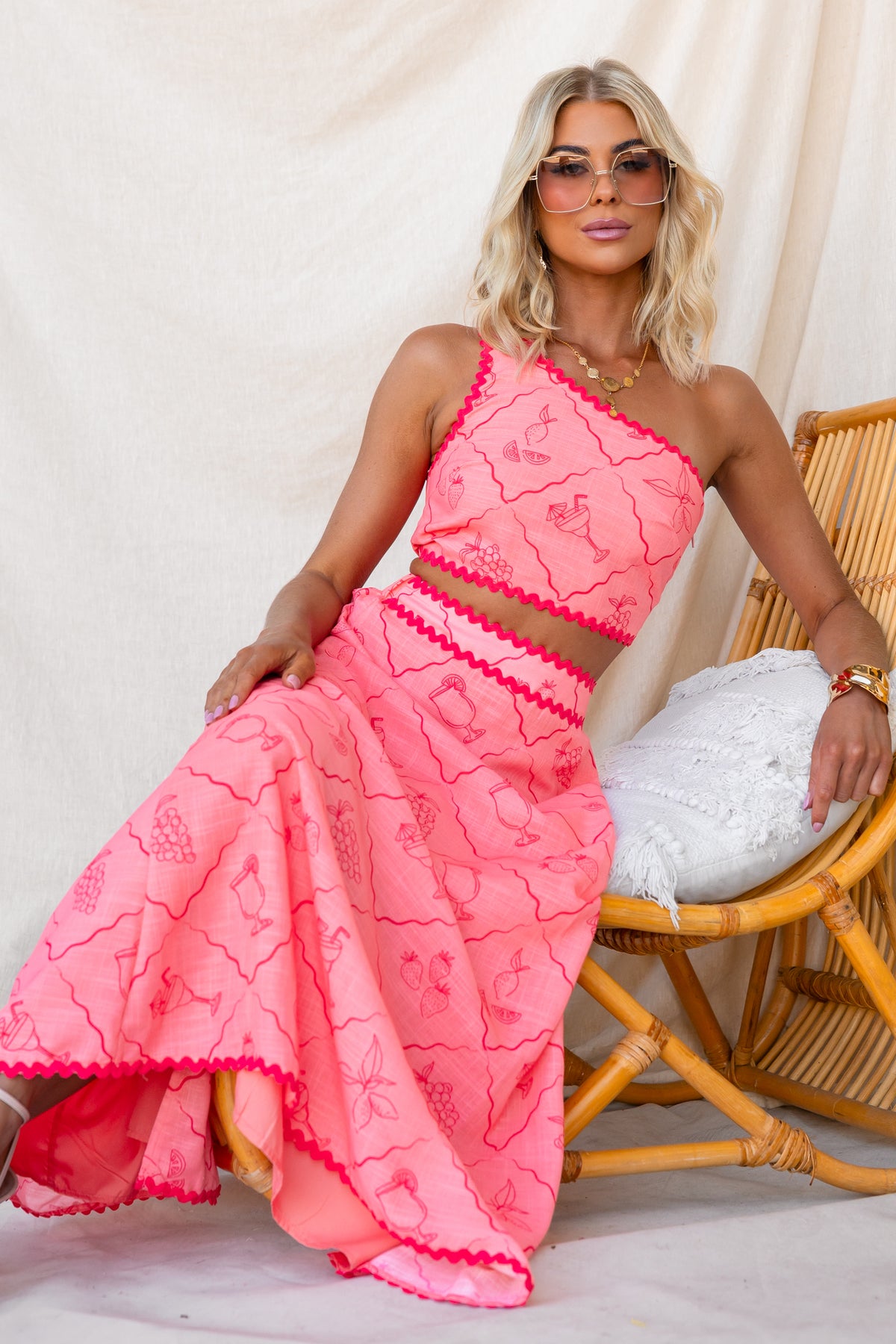 Burnt Light Maxi Skirt