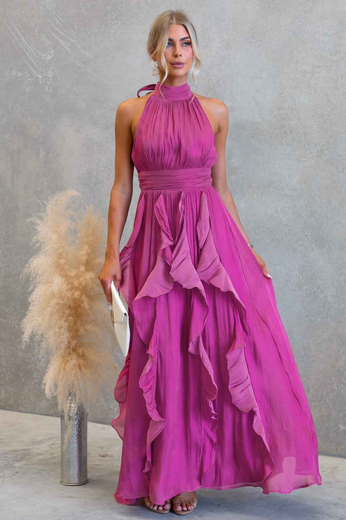 Coral Kiss Maxi Dress