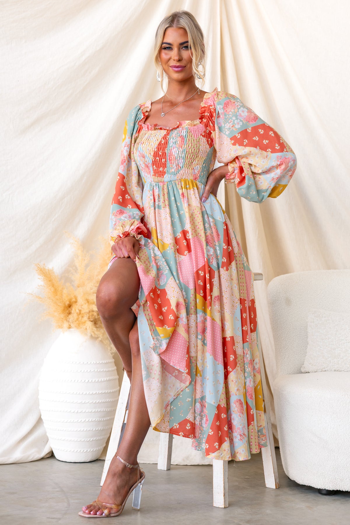 Dusty Light Maxi Dress