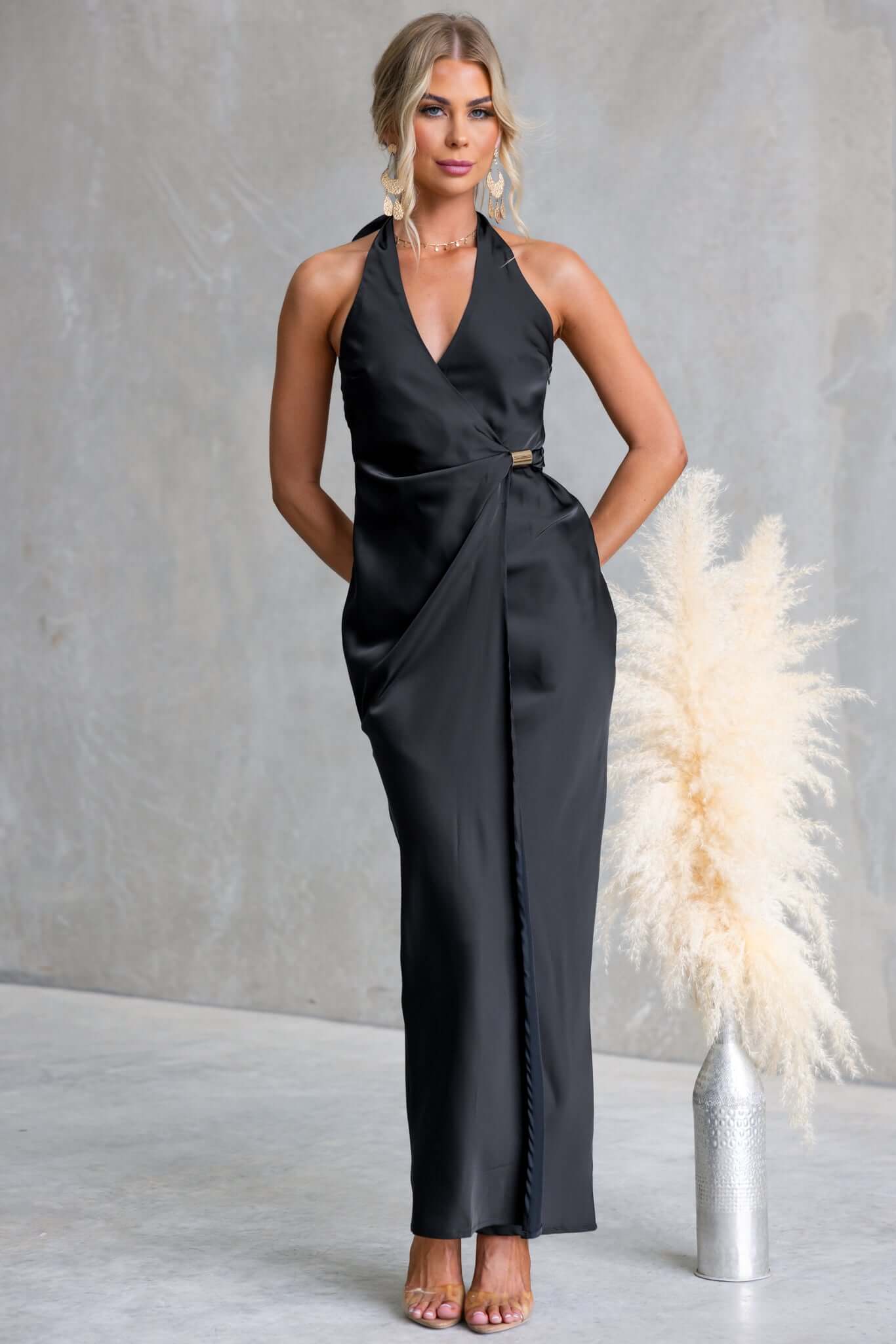godet maxi dress Godet Maxi Dress – Amaroso Boutique