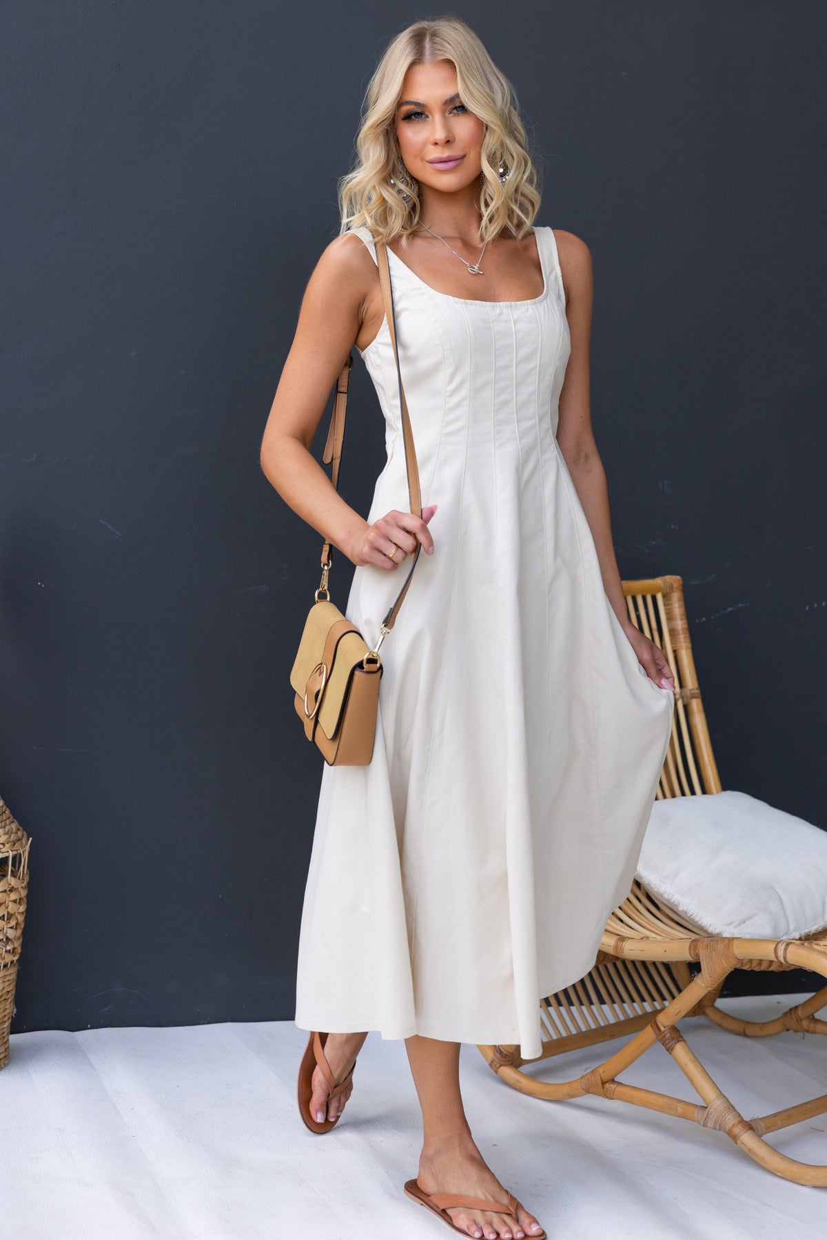 Shelly Denim Midi Dress