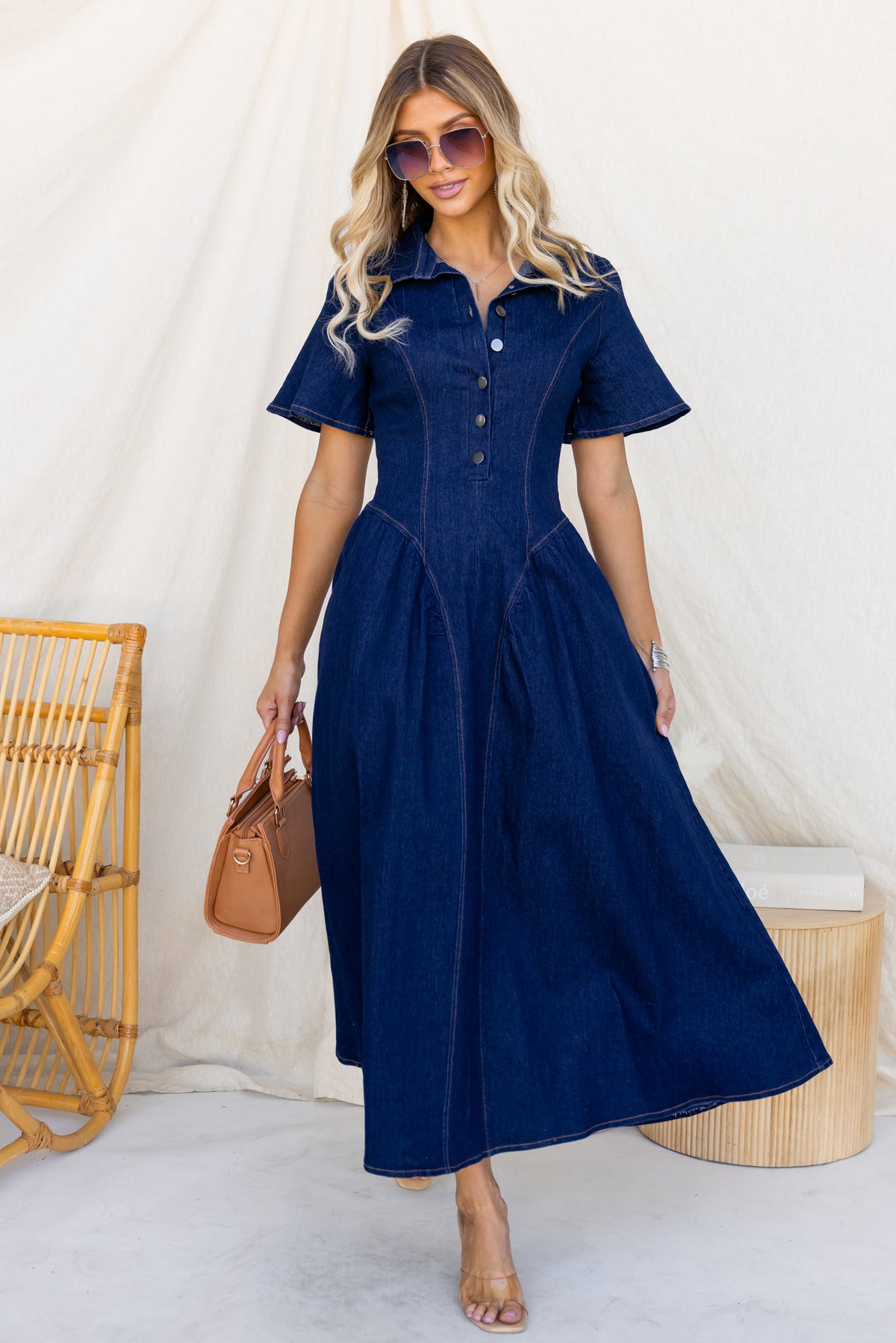 Mara Denim Maxi Dress