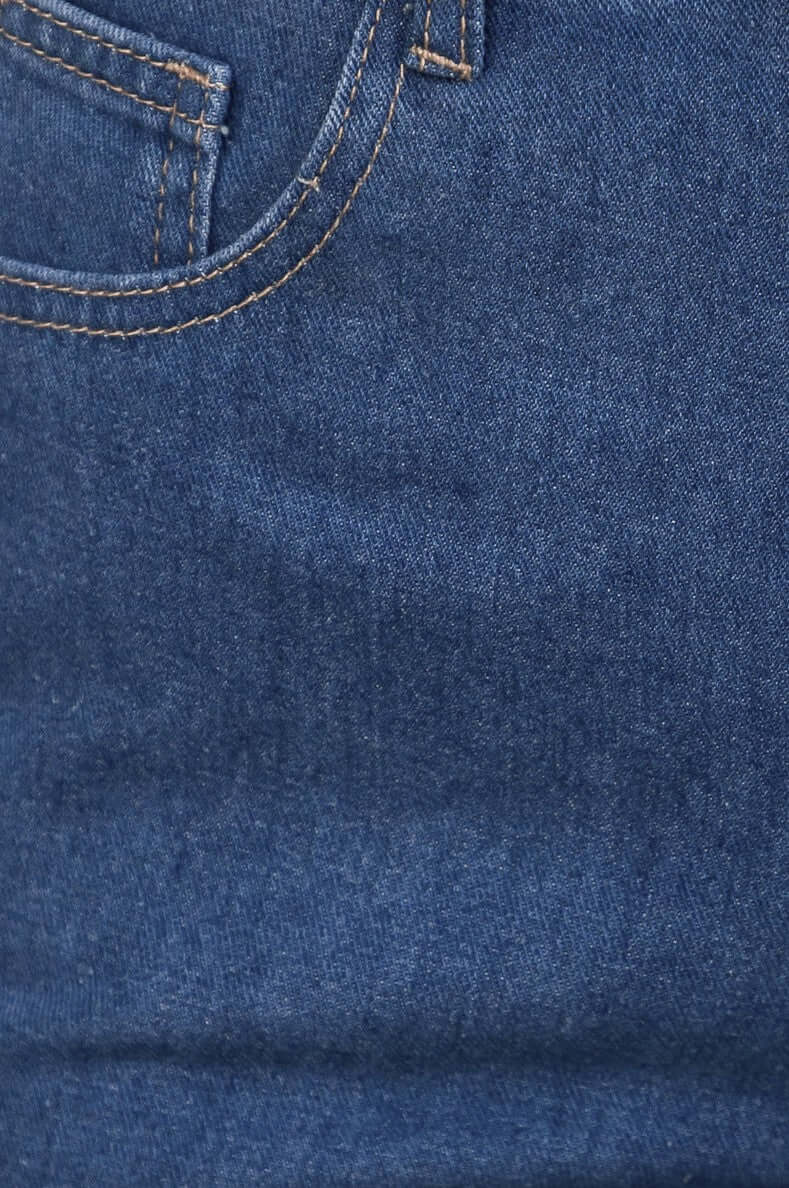 Close-up of Roman Jeans showing the fabric texture and pocket details.