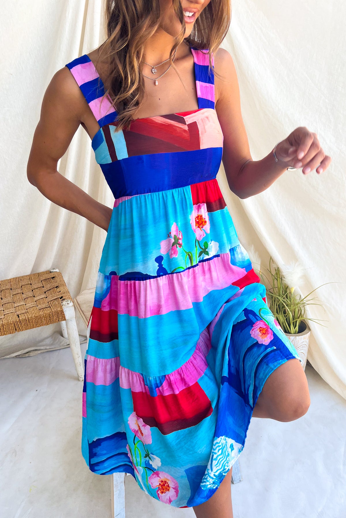 Power Play Midi Dress