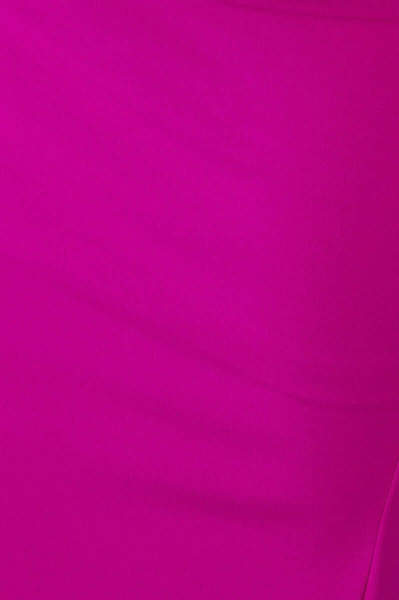 Close-up of vibrant fuchsia crepe fabric showcasing texture, perfect for the Amaya Midi Dress.