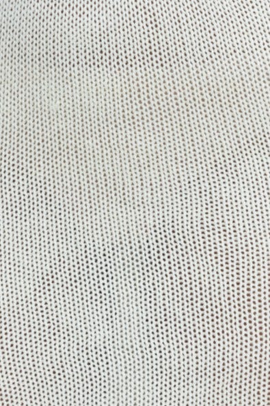 Close-up of crochet material showcasing semi open weave texture, ideal for stylish and comfortable attire.
