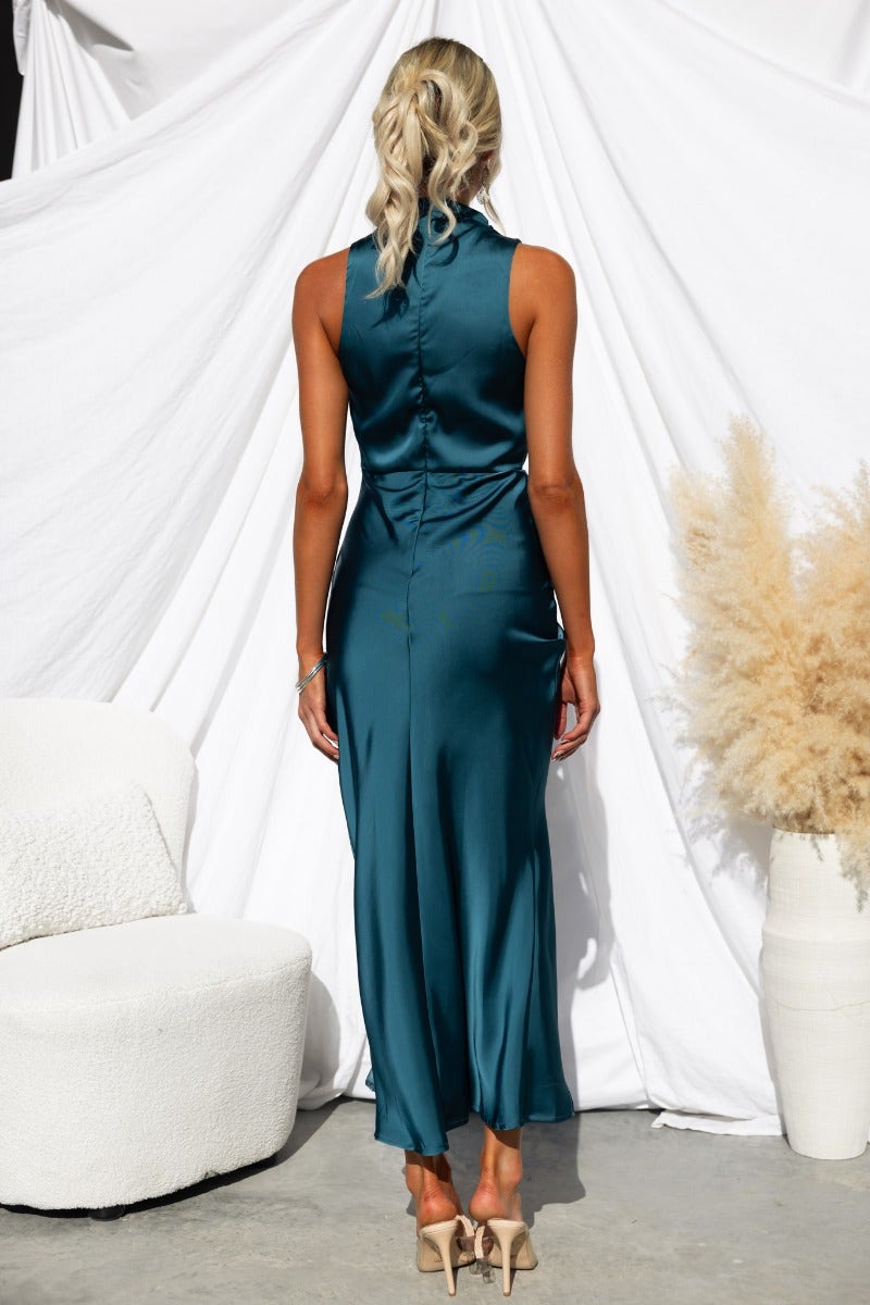 vintage lover bias cut maxi dress roma Rosalia Satin Bias Cut Maxi Dress Butter – VRG GRL
