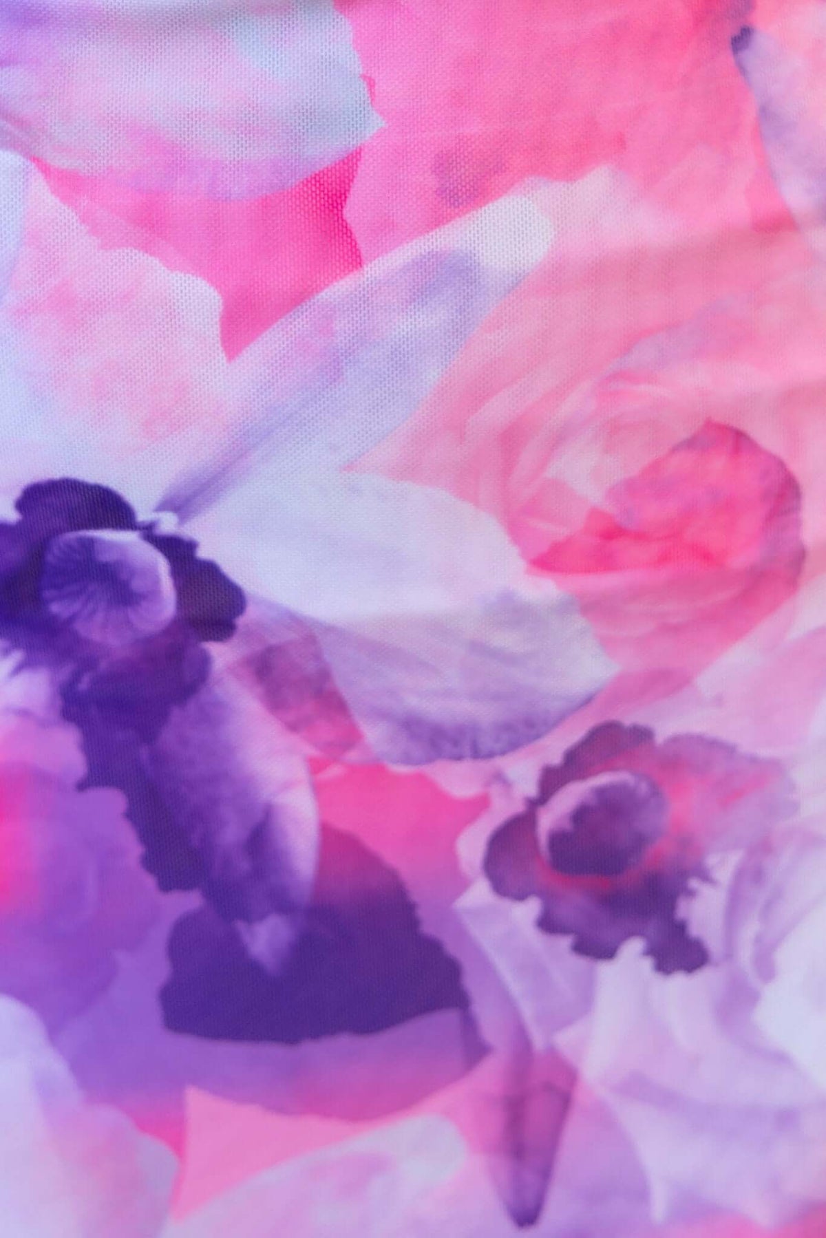 Colorful floral pattern with shades of pink and purple, perfect for a vibrant outfit like the Cranley Maxi Dress.