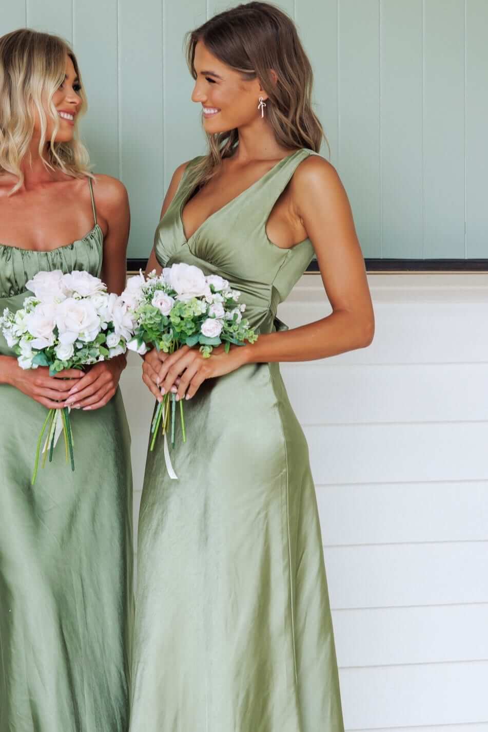 Alika Maxi Dress – Chic Satin Bridal Wear – Amaroso Boutique