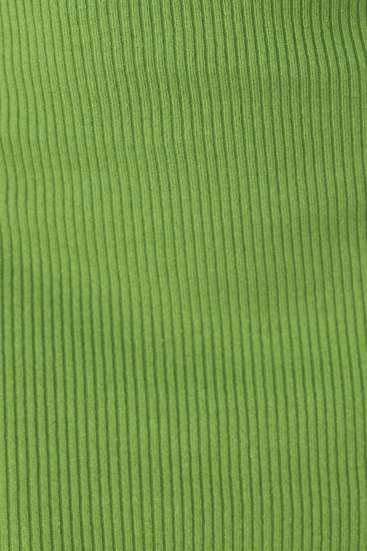 Close-up of ribbed knit green fabric, showcasing texture for Aleah Midi Dress.