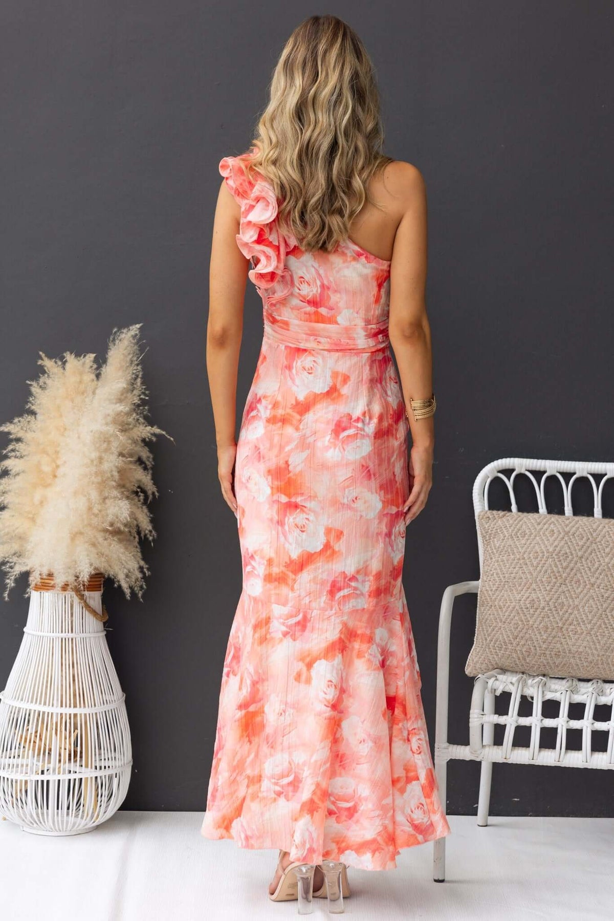 Gloria Maxi Dress - Elegant One-Shoulder Style Amaroso Boutique Gloria Maxi Dress - Elegant One-Shoulder Style Amaroso Boutique