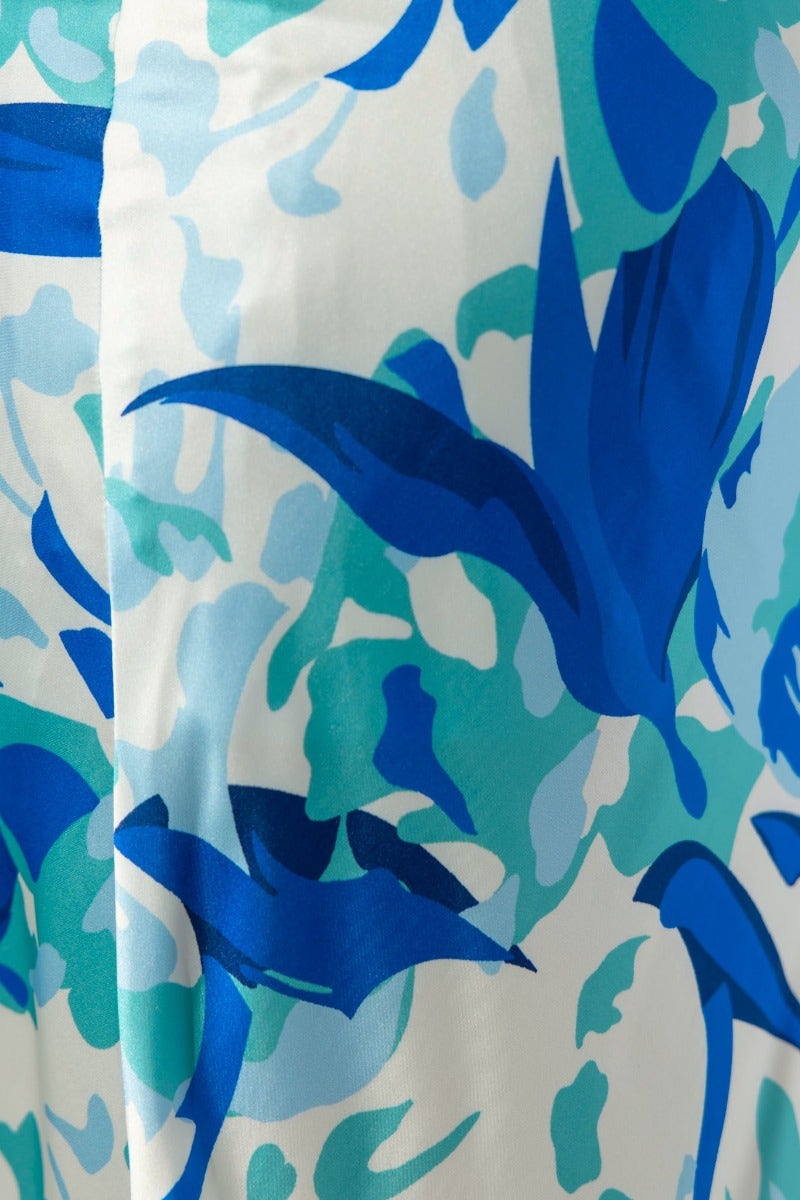 halina floral maxi dress Halina Floral Belraj Poplin Maxi Dress KELLY-BLUES / M by Sugarlips