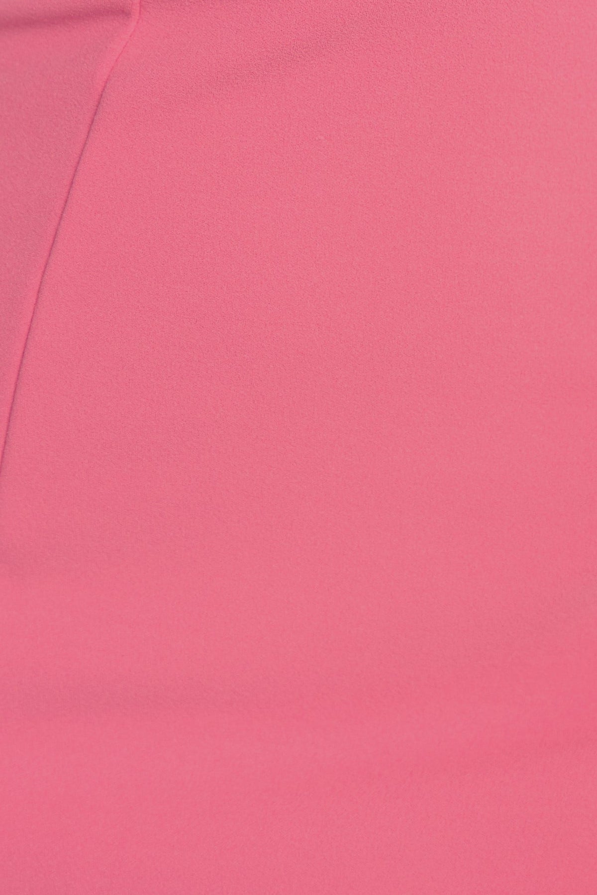 Close-up of a pink crepe fabric, showcasing smooth texture, perfect for bodycon dresses like the Tarsha Dress.
