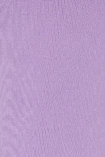 Close-up of soft ribbed knit fabric in lavender color, perfect for stylish midi dresses.