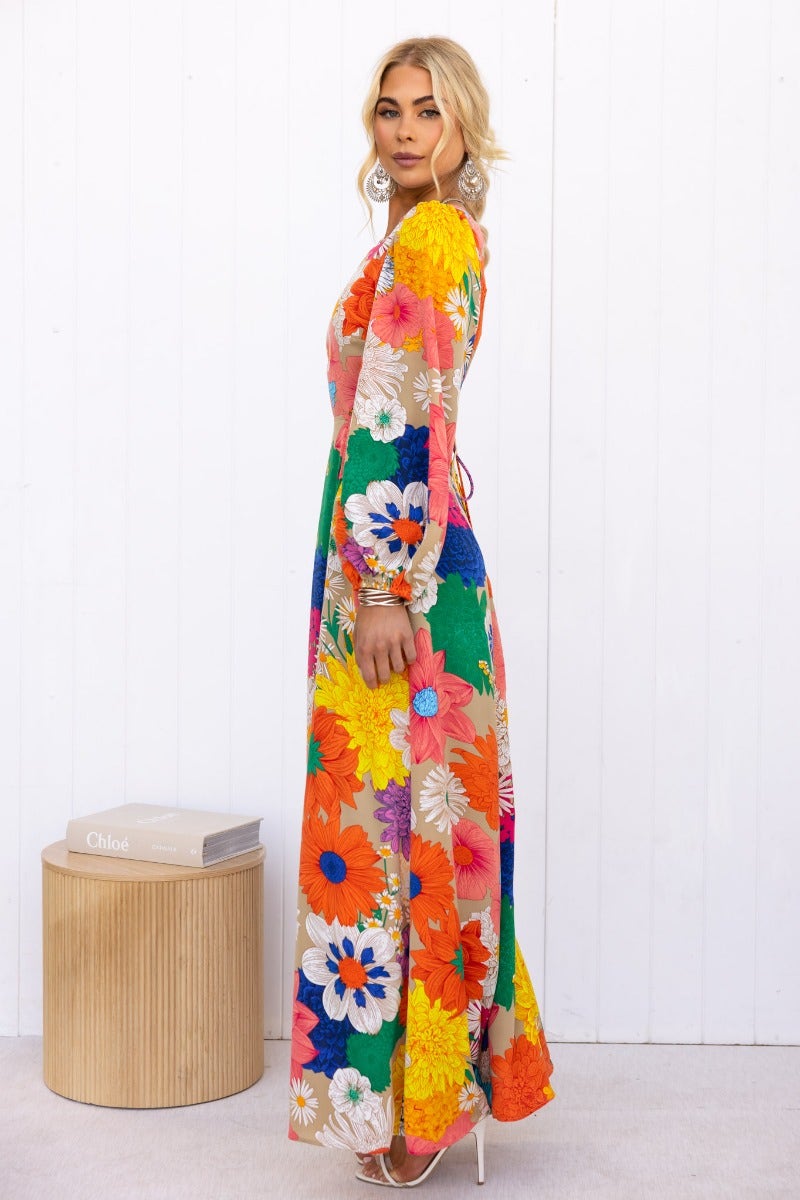 orlando maxi dress Pink Floral Maxi Small