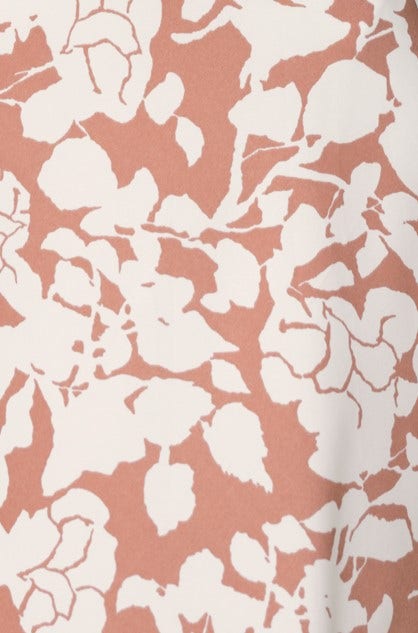 Floral pattern in blush pink and white, showcasing a delicate design perfect for a maxi dress.