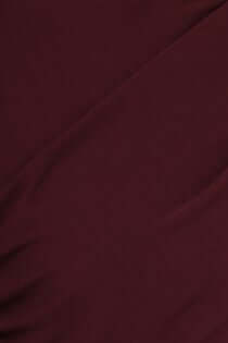 Burgundy mesh fabric texture of Rogers Maxi Dress, showcasing its stretch material for comfort and style.